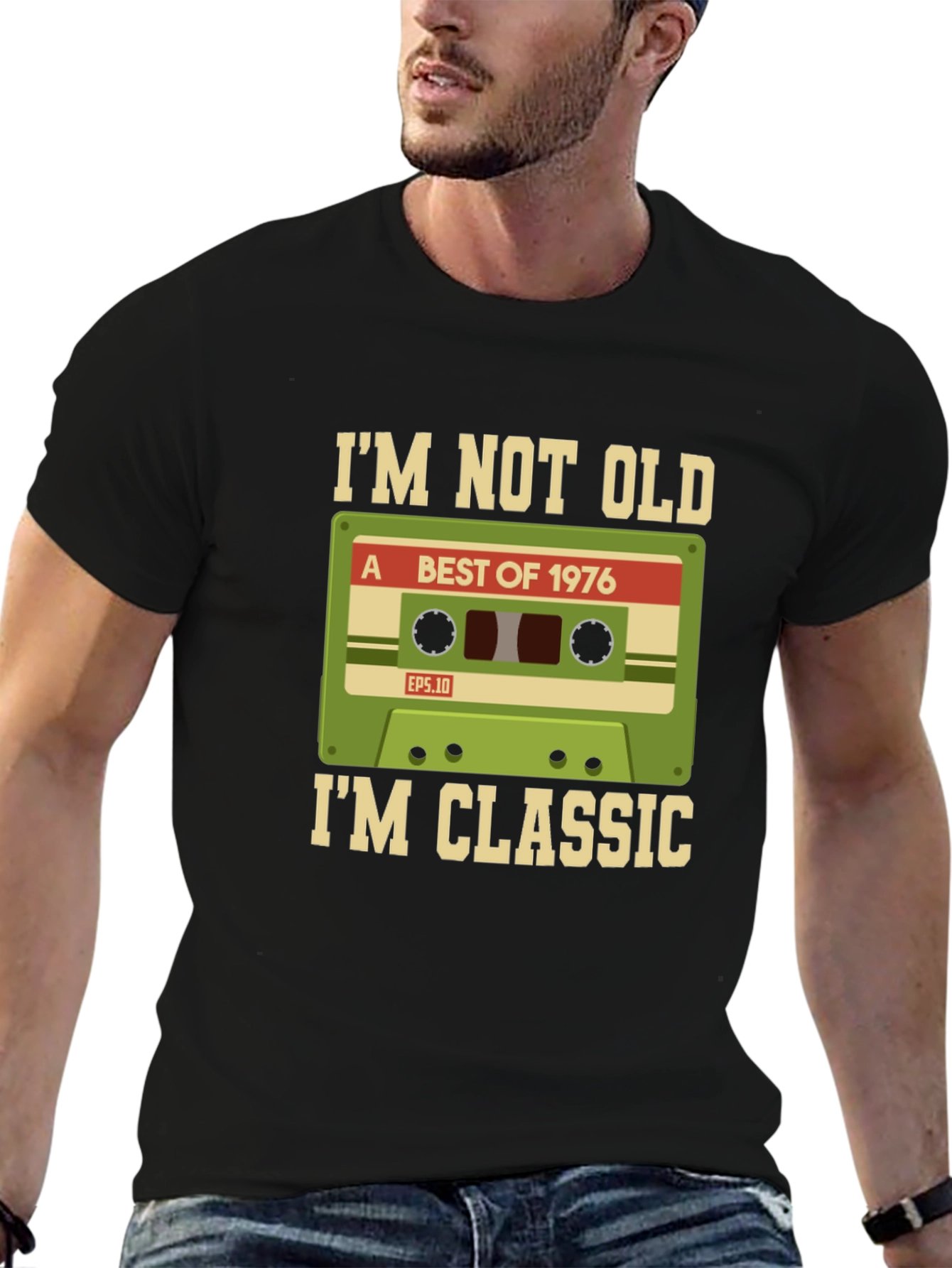Im Not Old Im Classic 1976 Cassette Tape T-Shirt