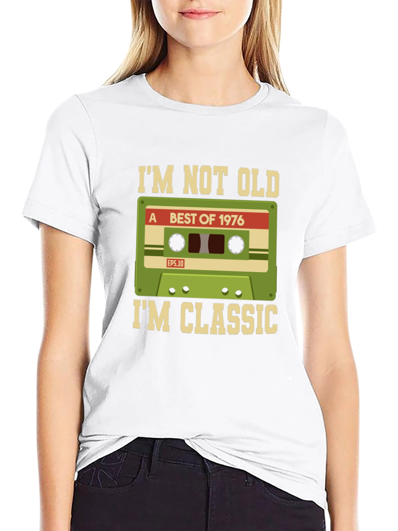 Im Not Old Im Classic 1976 Cassette Tape T-Shirt