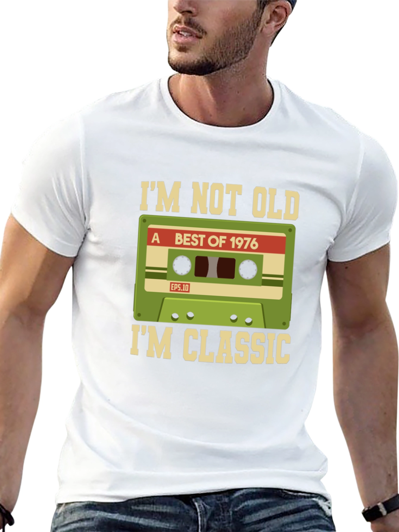 Im Not Old Im Classic 1976 Cassette Tape T-Shirt
