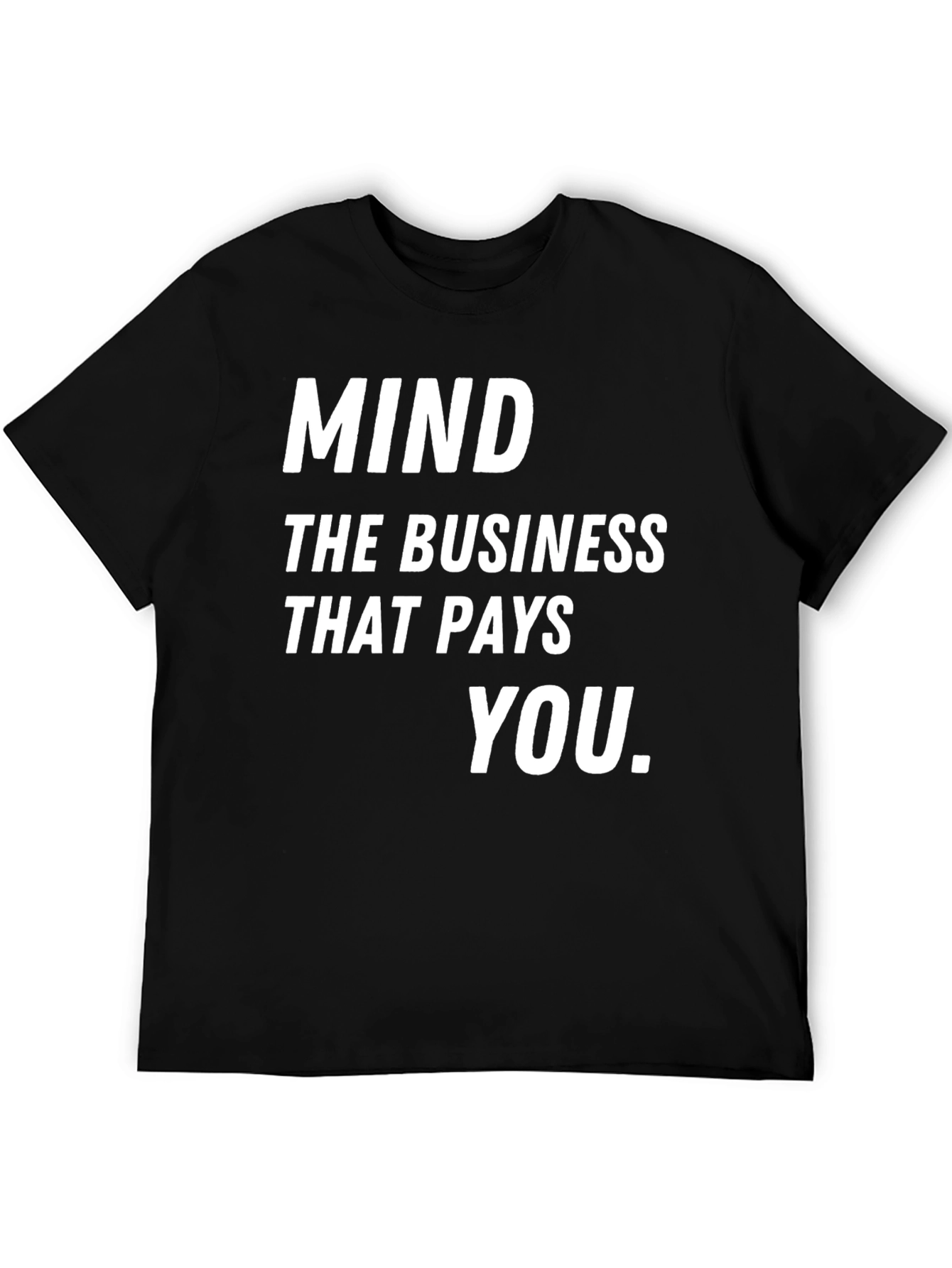 Mind The Business Black Graphic Tee