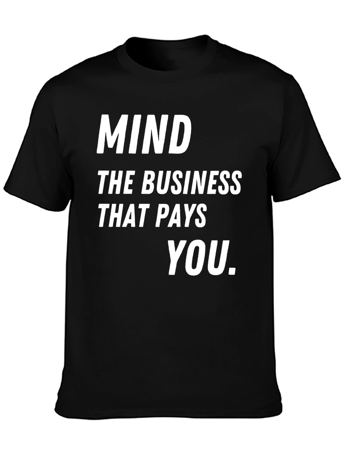 Mind The Business Black Graphic Tee