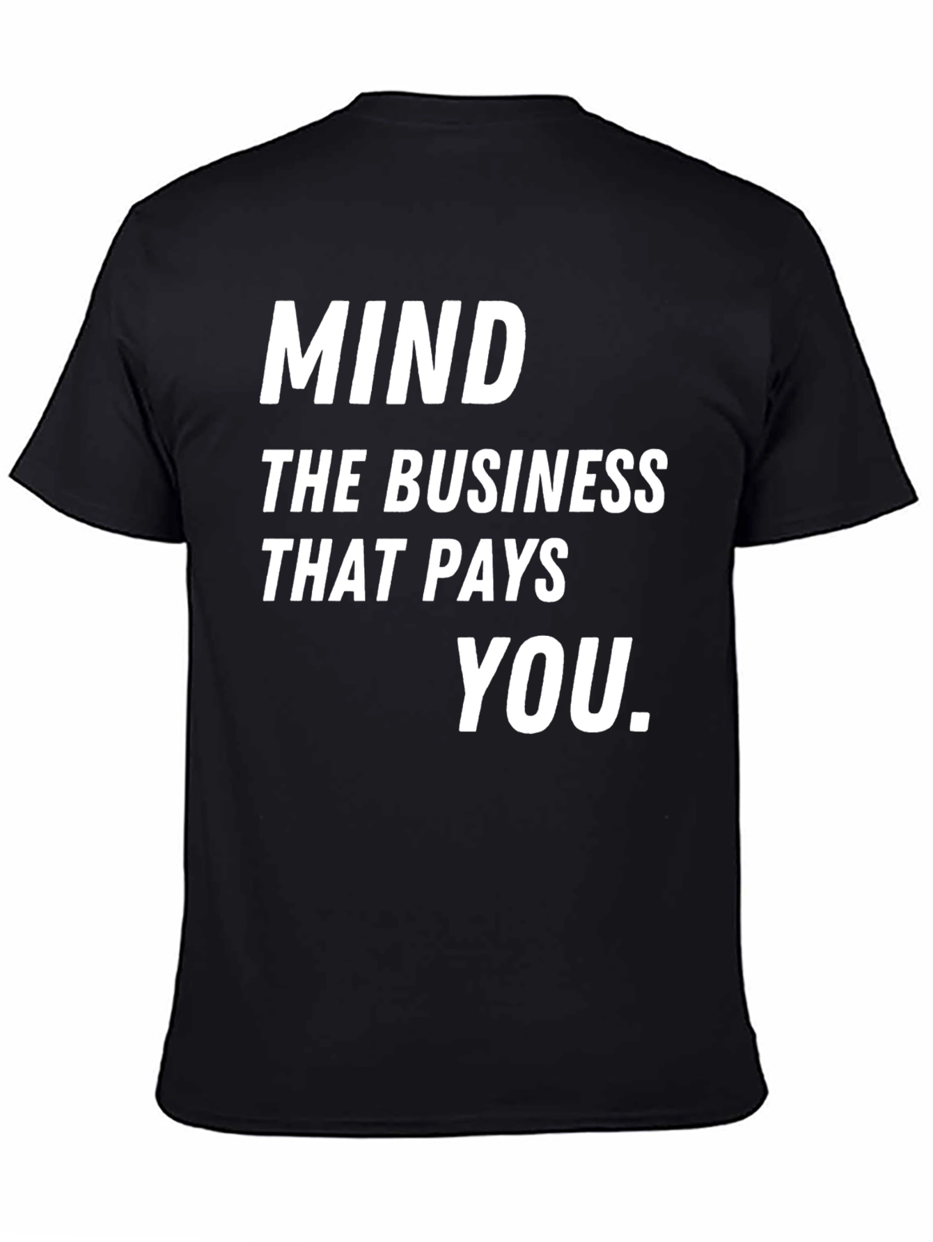 Mind The Business Black Graphic Tee