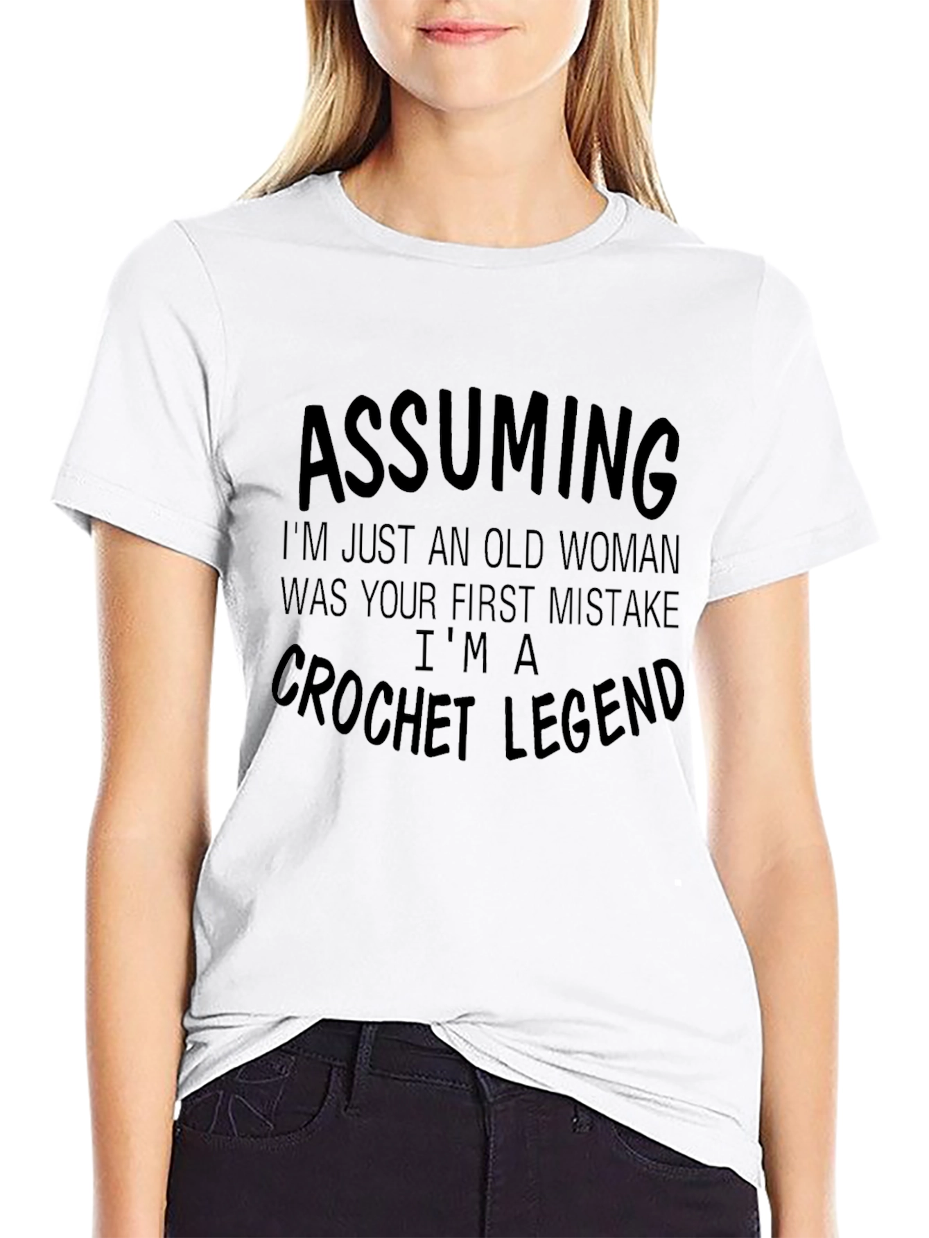 Crochet Legend T-Shirt - Old Womans Mistake