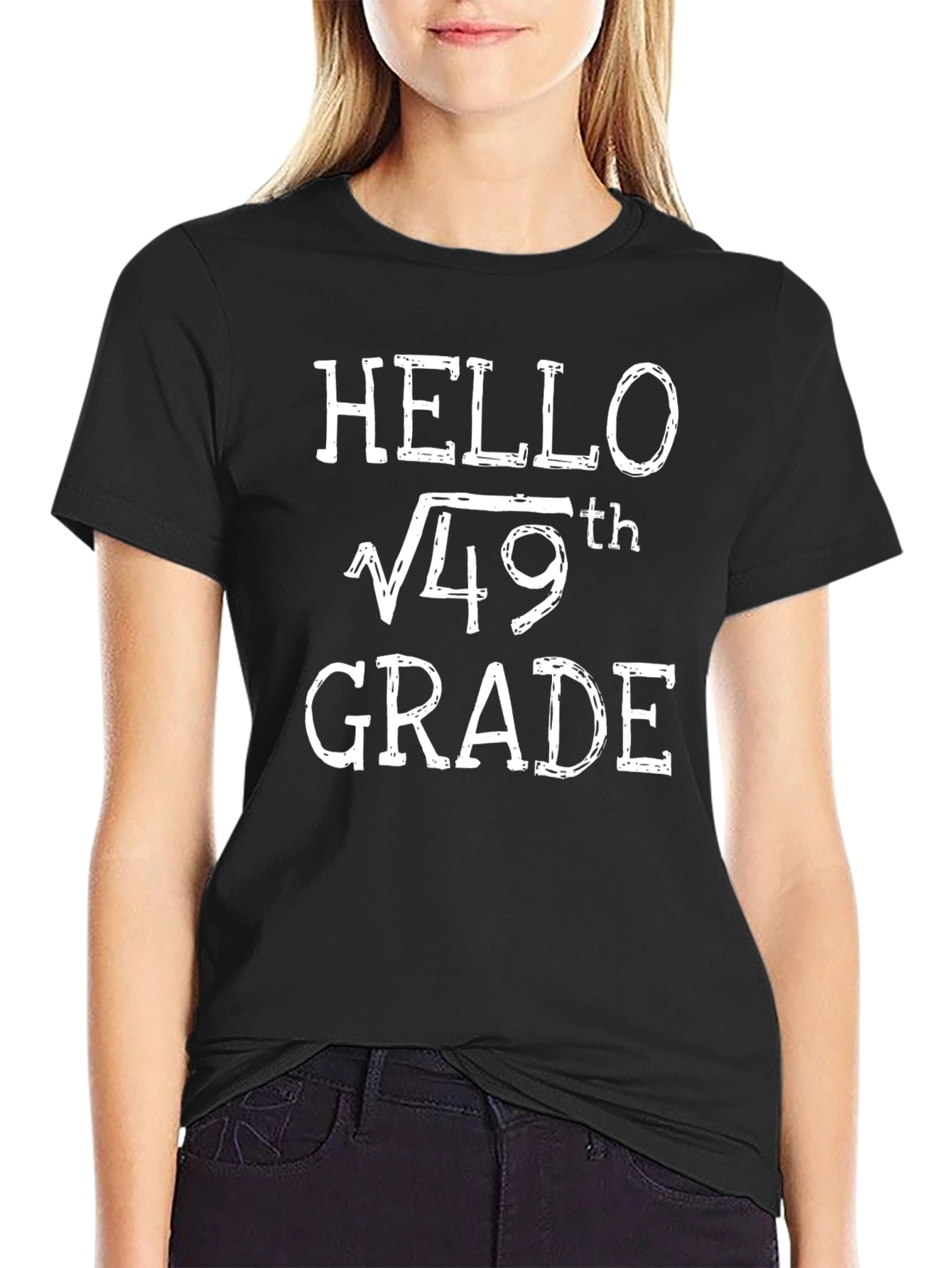 Hello 7th Grade T-Shirt - Math Pun Tee