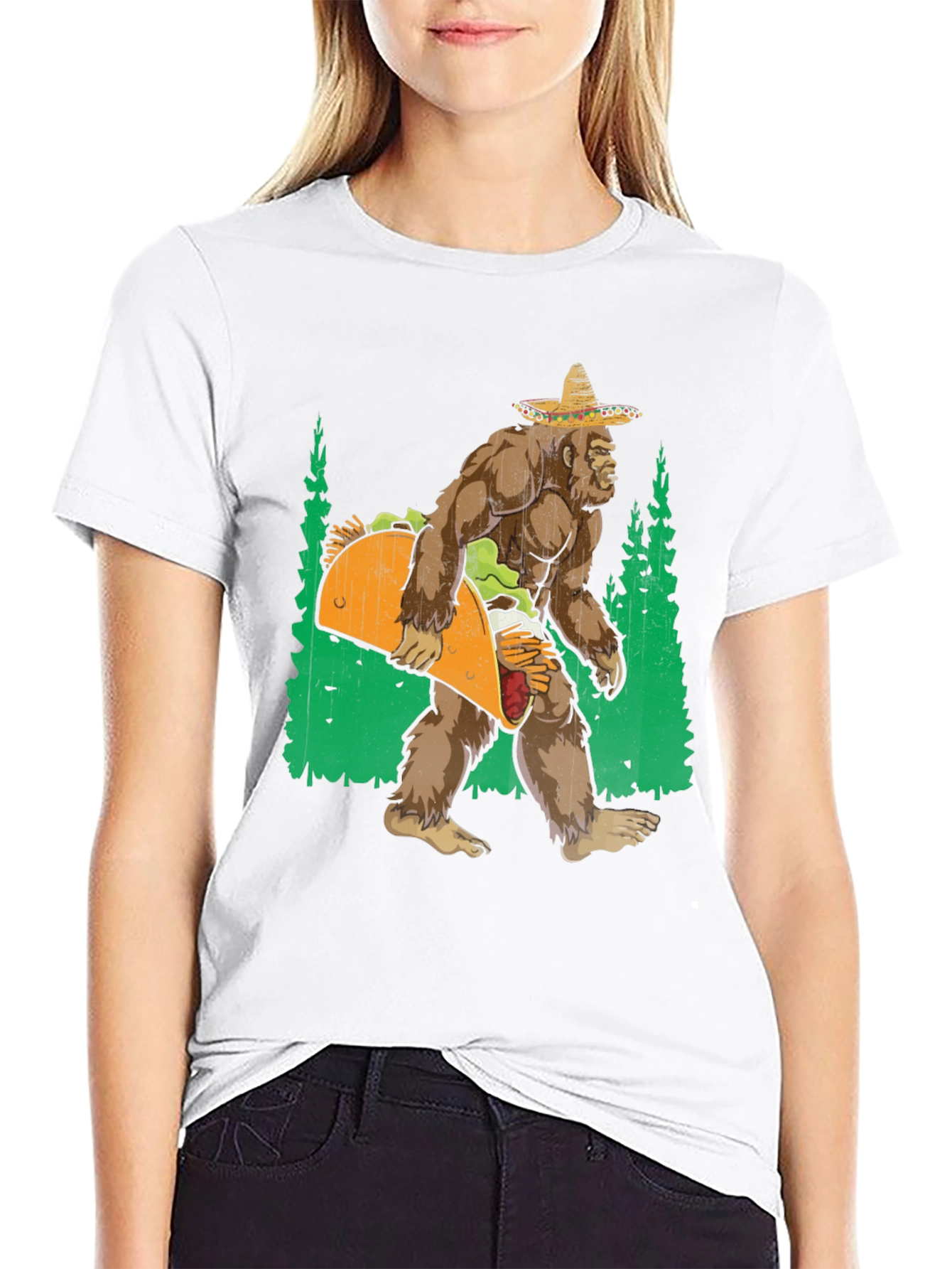 Bigfoot Taco T-Shirt - Funny Graphic Tee