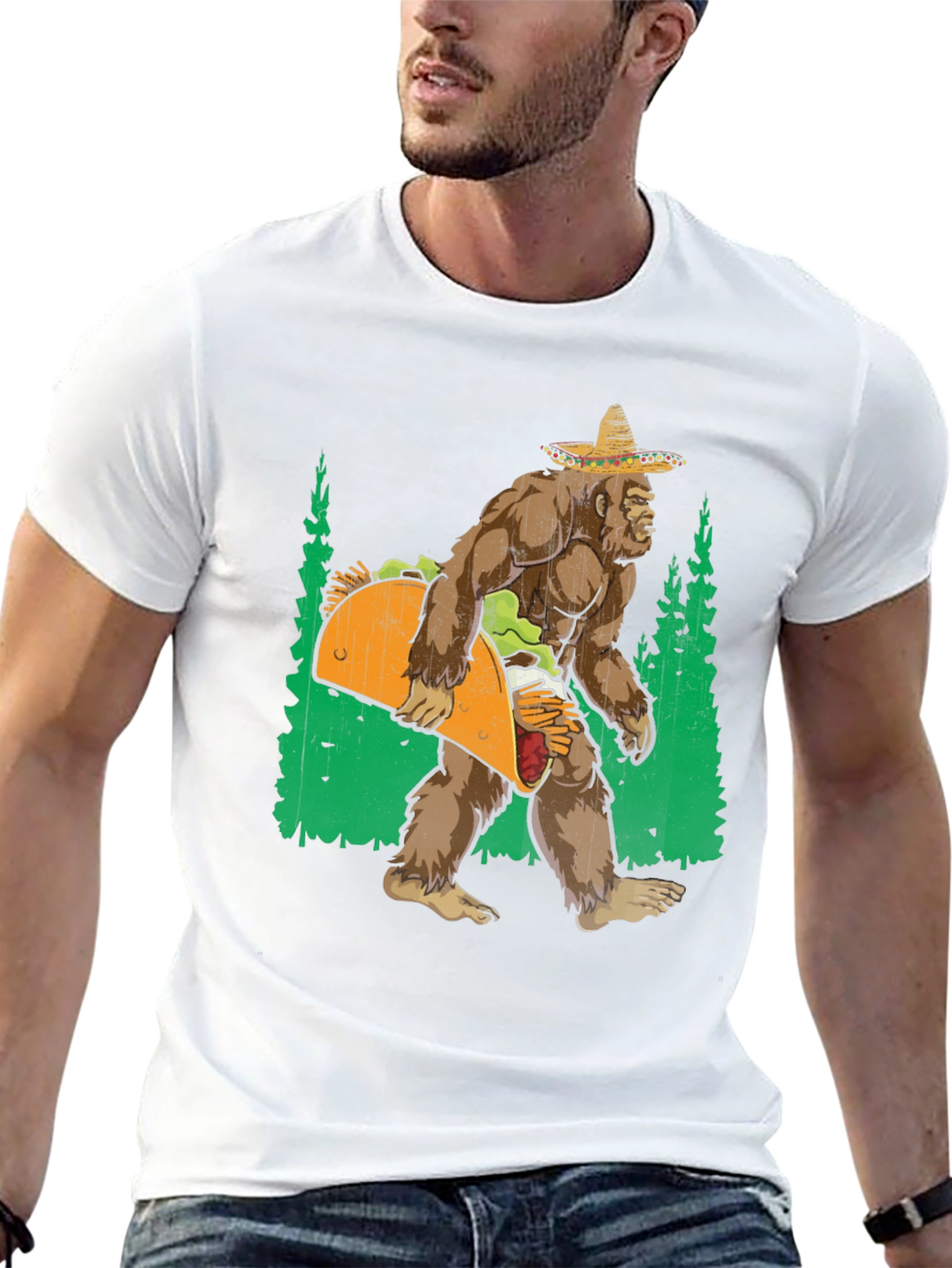 Bigfoot Taco T-Shirt - Funny Graphic Tee