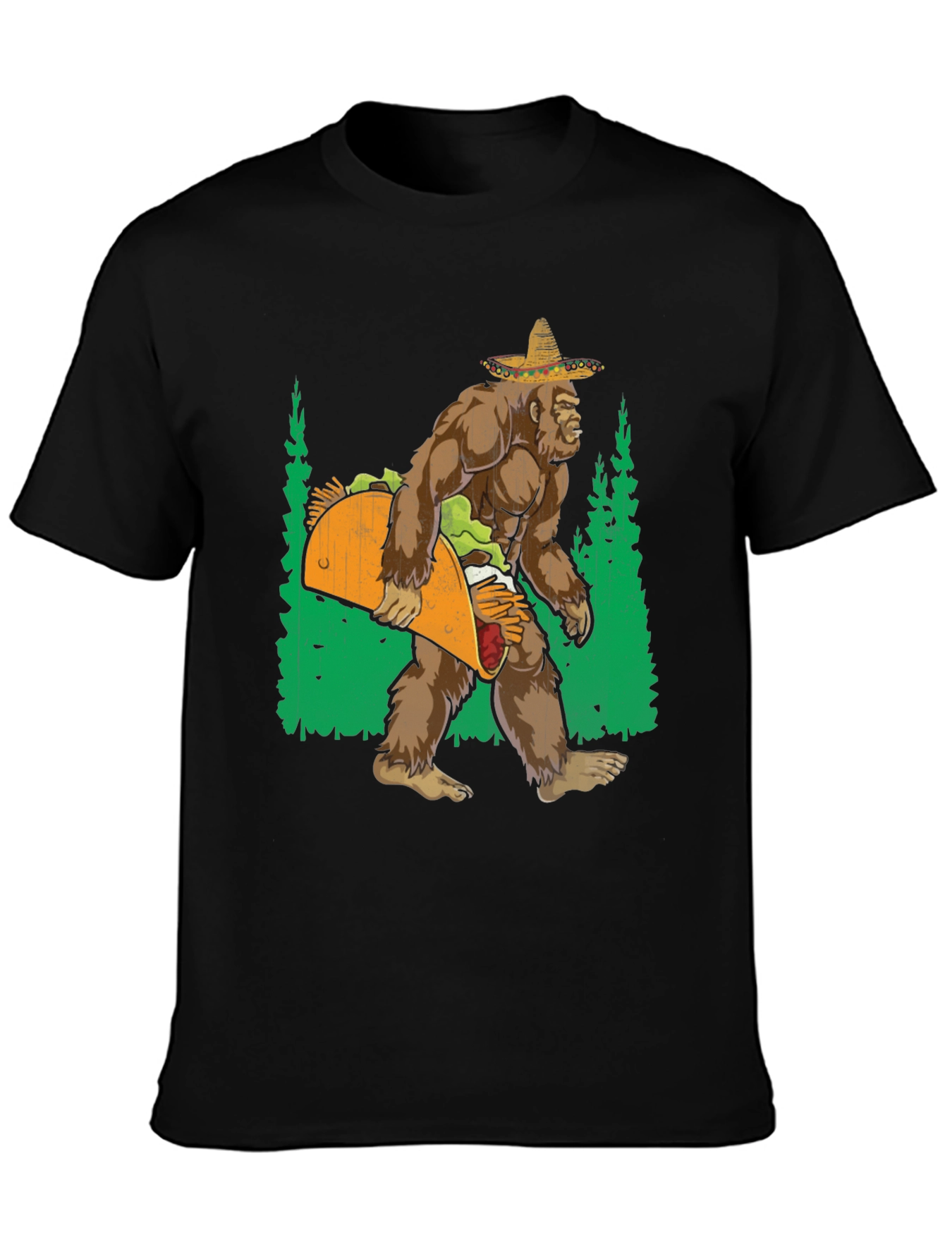 Bigfoot Taco T-Shirt - Funny Graphic Tee