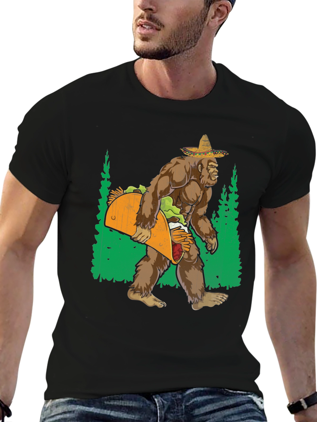 Bigfoot Taco T-Shirt - Funny Graphic Tee