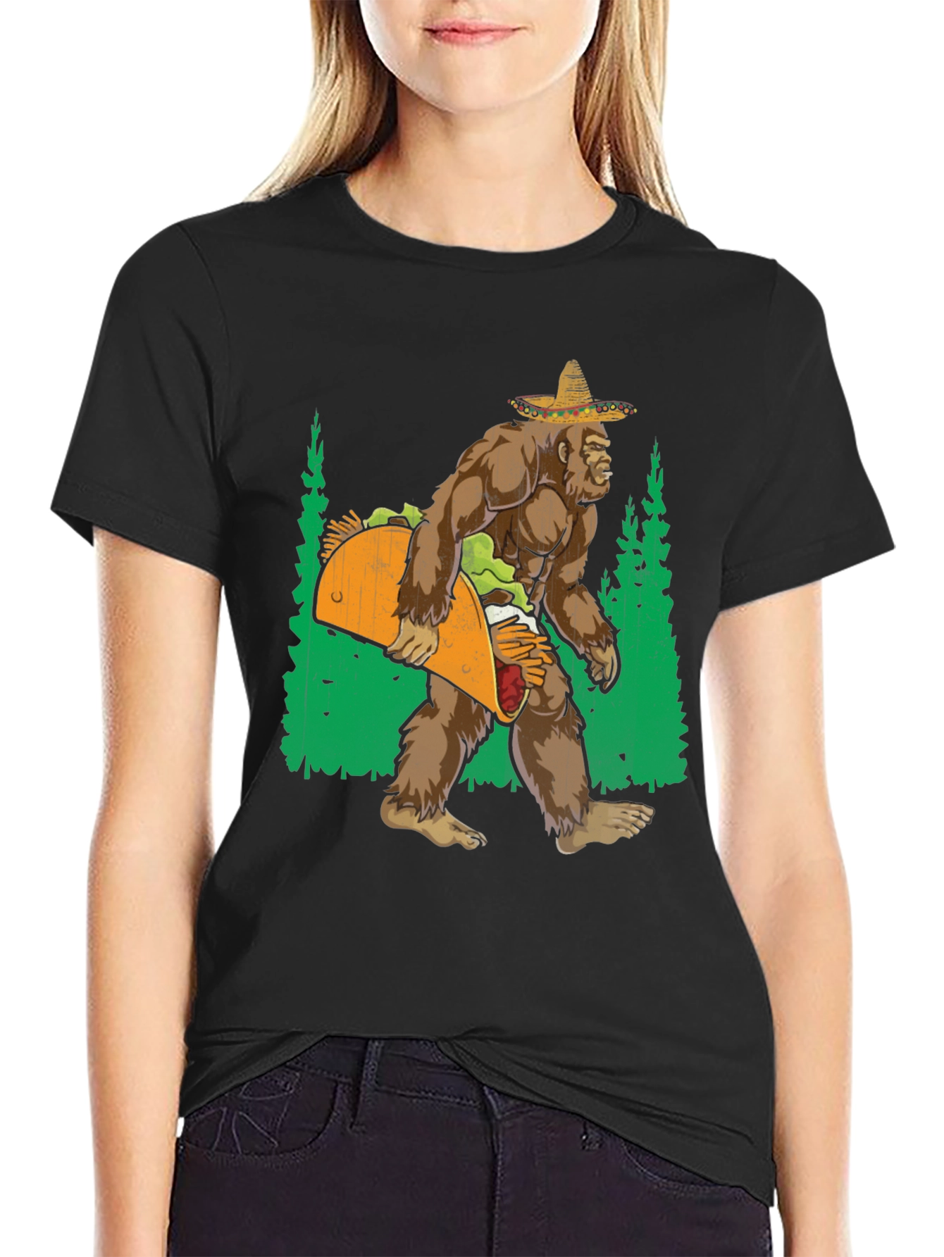 Bigfoot Taco T-Shirt - Funny Graphic Tee