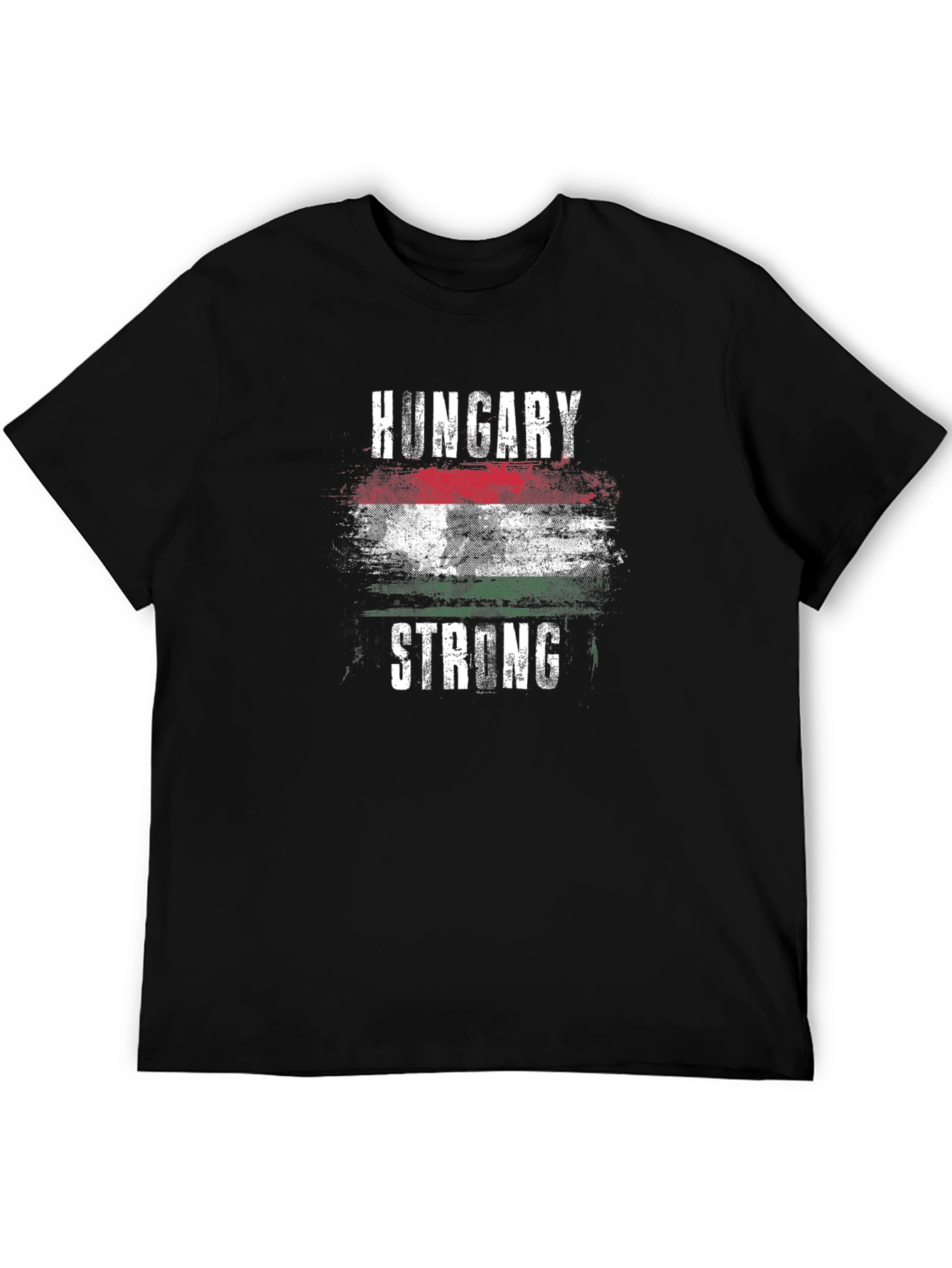 Hungary Strong T-Shirt - Mens Black Tee