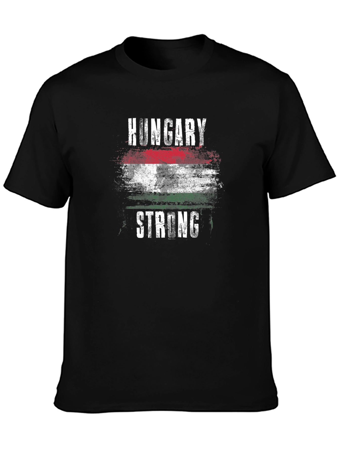 Hungary Strong T-Shirt - Mens Black Tee