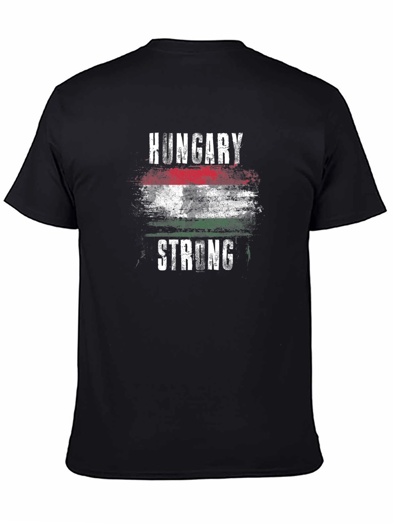 Hungary Strong T-Shirt - Mens Black Tee