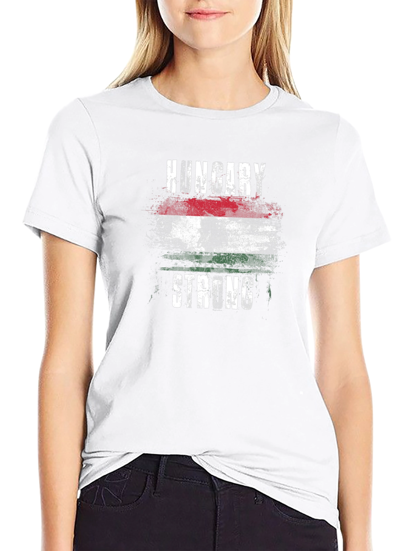 Hungary Strong T-Shirt - Mens Black Tee