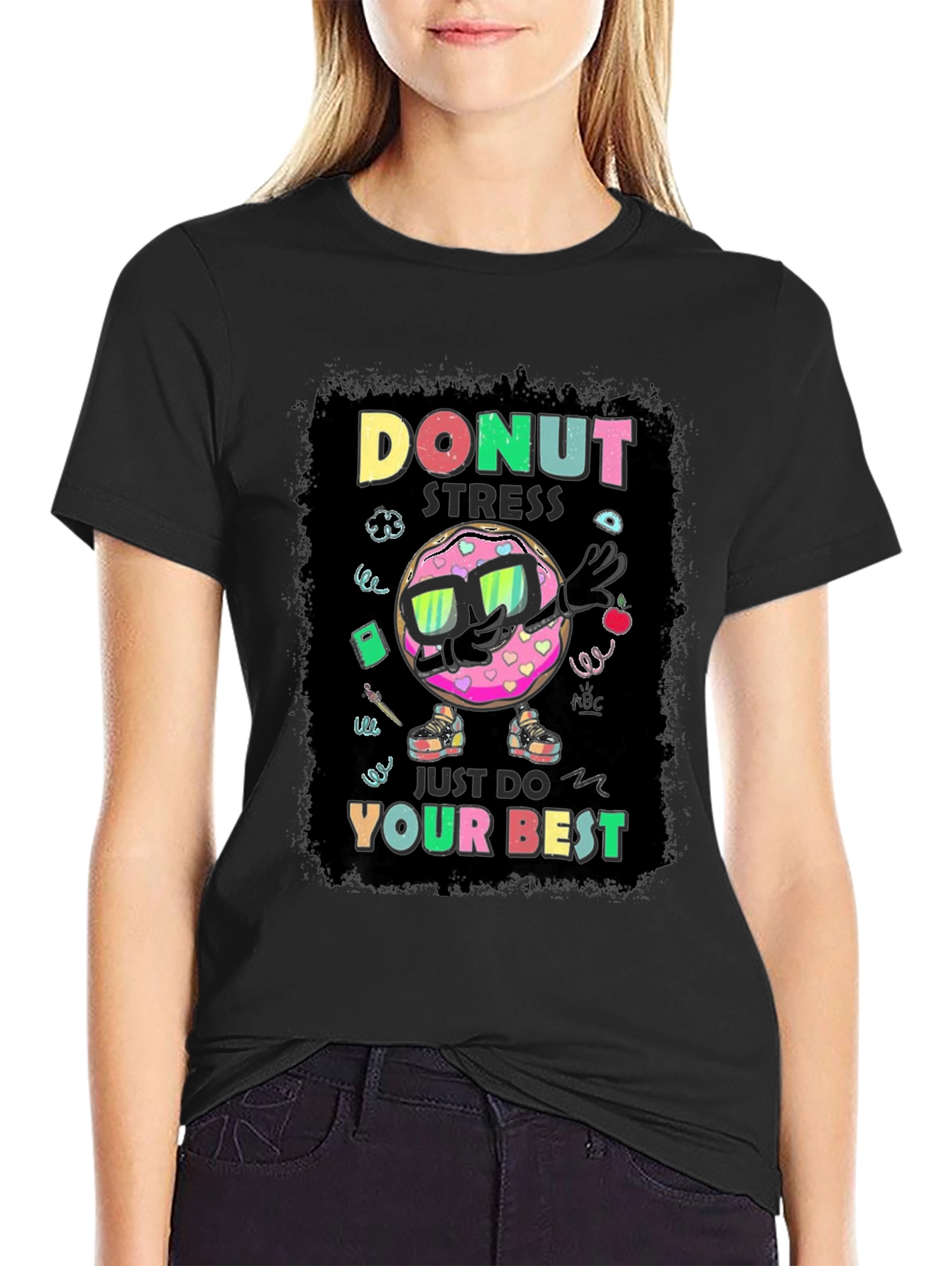 Donut Stress T-Shirt - Funny Motivational Tee