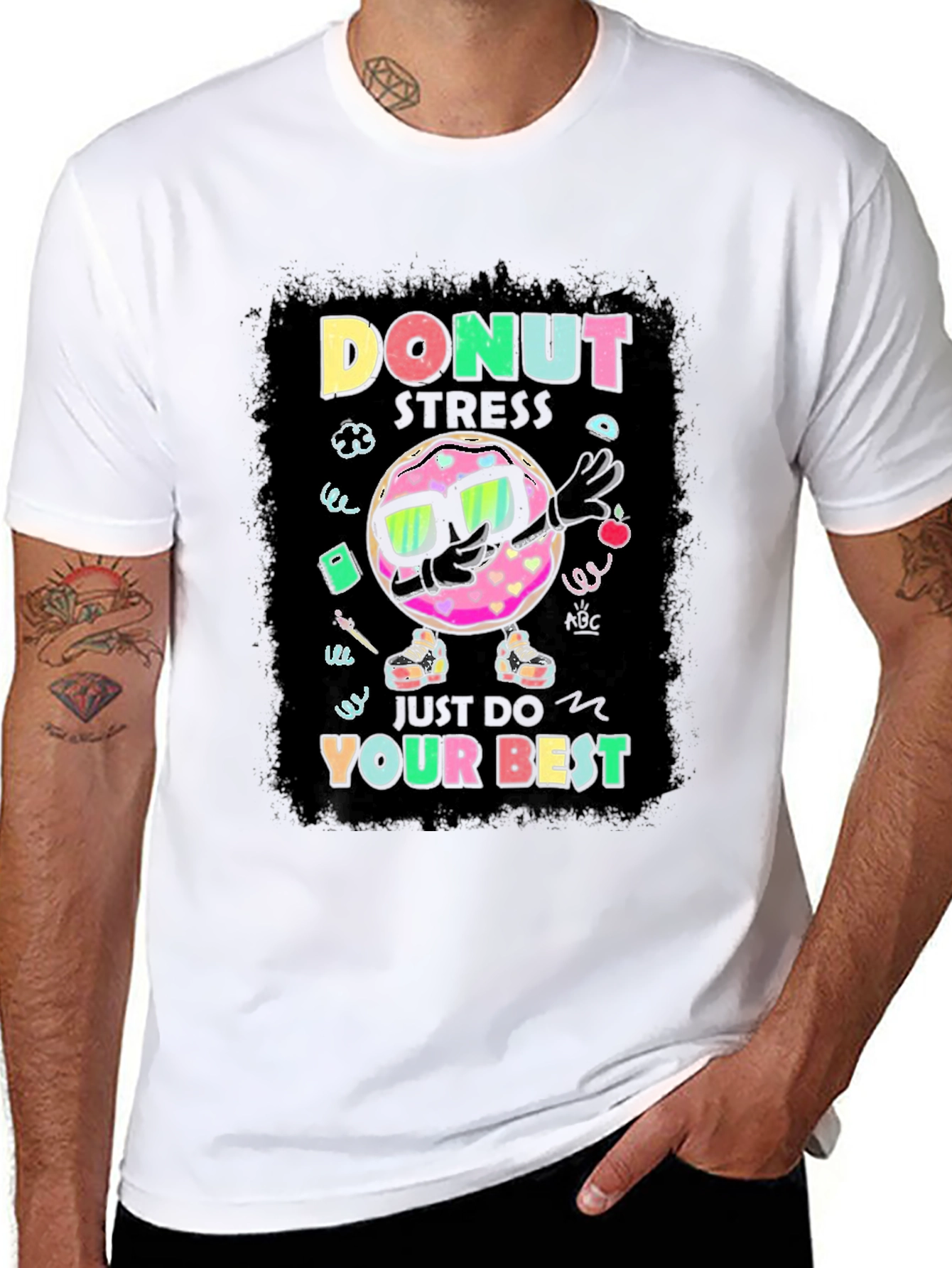 Donut Stress T-Shirt - Funny Motivational Tee