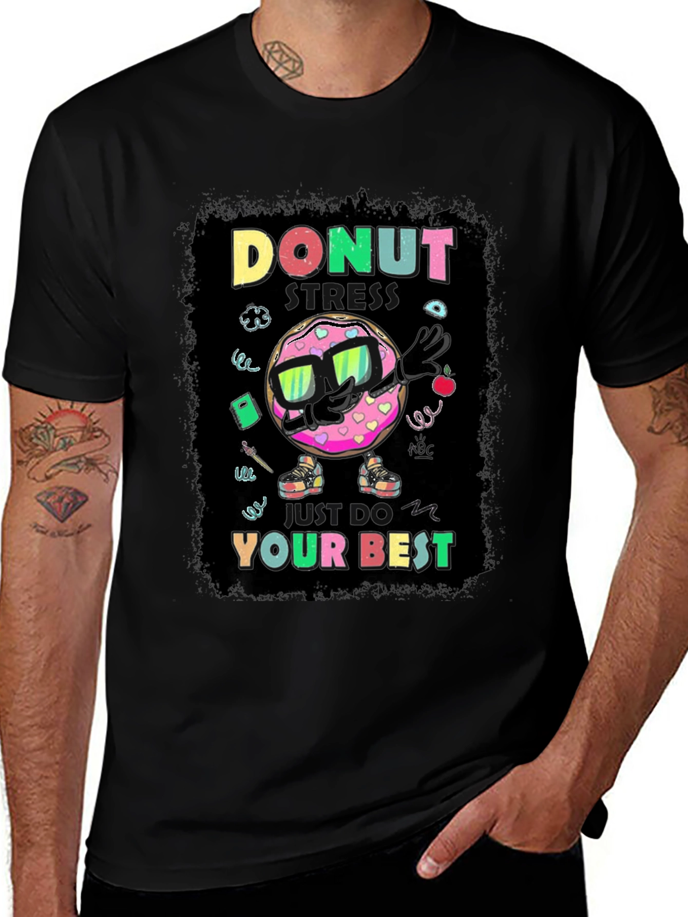 Donut Stress T-Shirt - Funny Motivational Tee