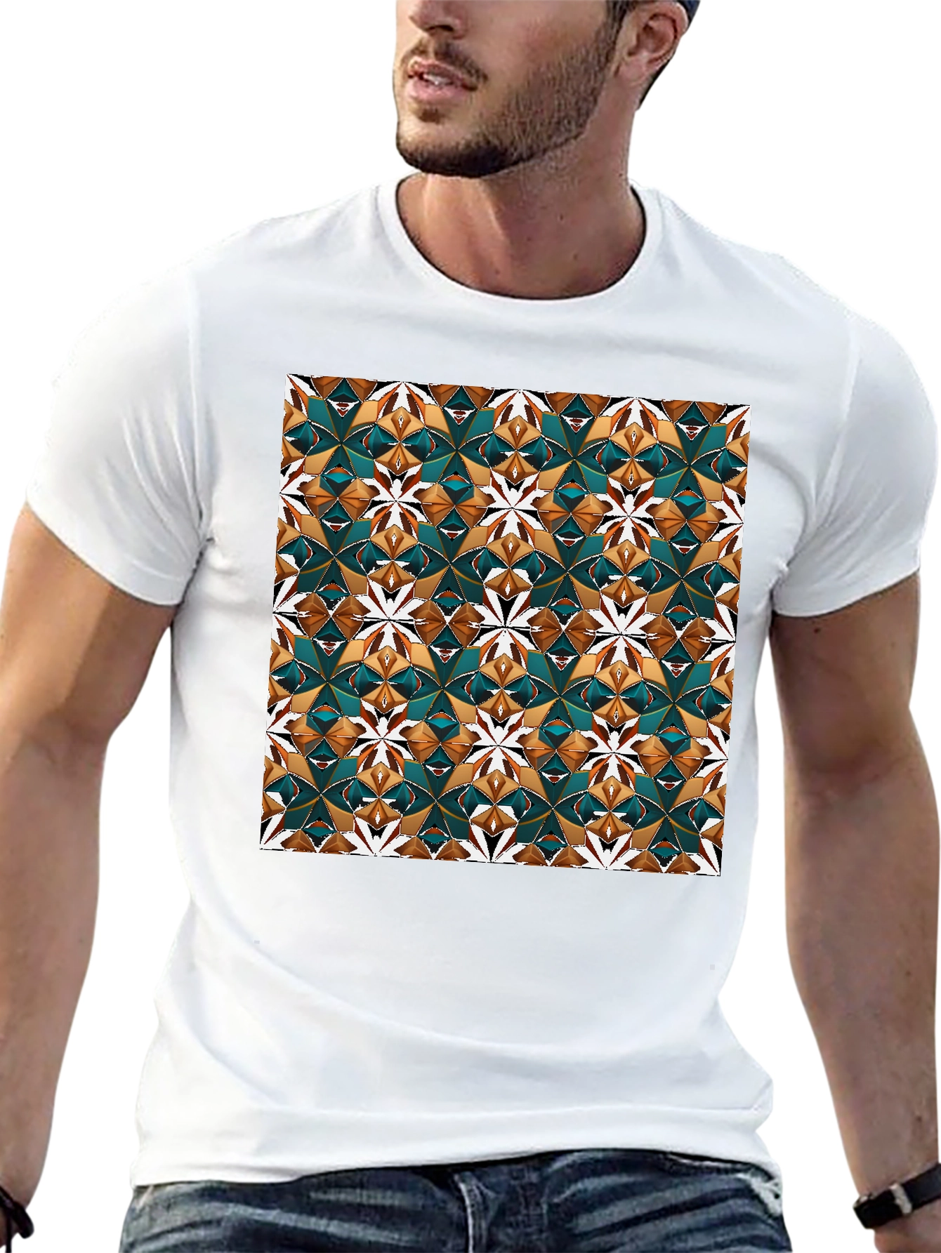 Geometric Pattern T-Shirt