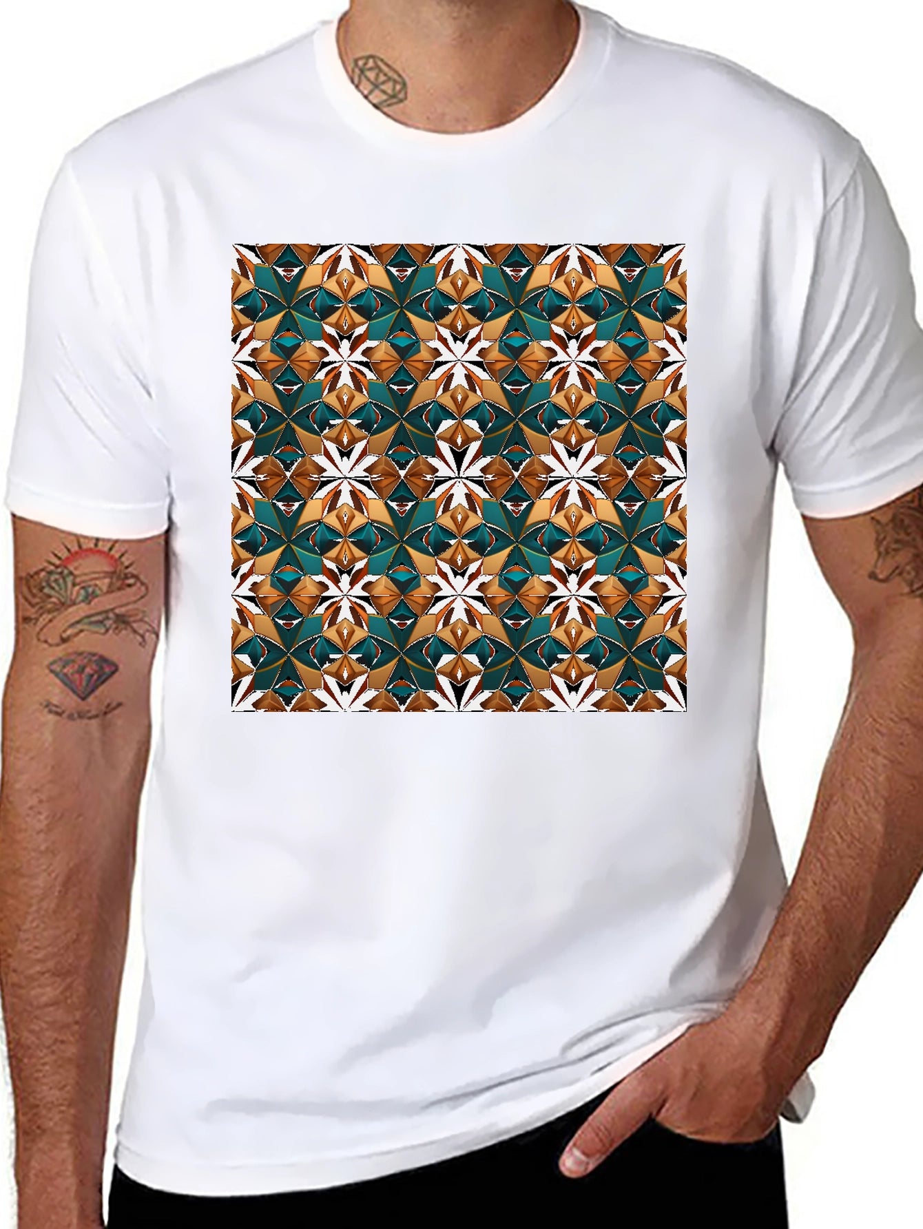 Geometric Pattern T-Shirt