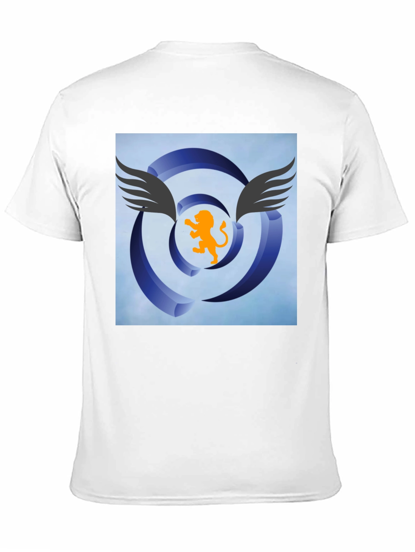 Winged Lion Graphic Tee - Stylish Black Cotton Shirt