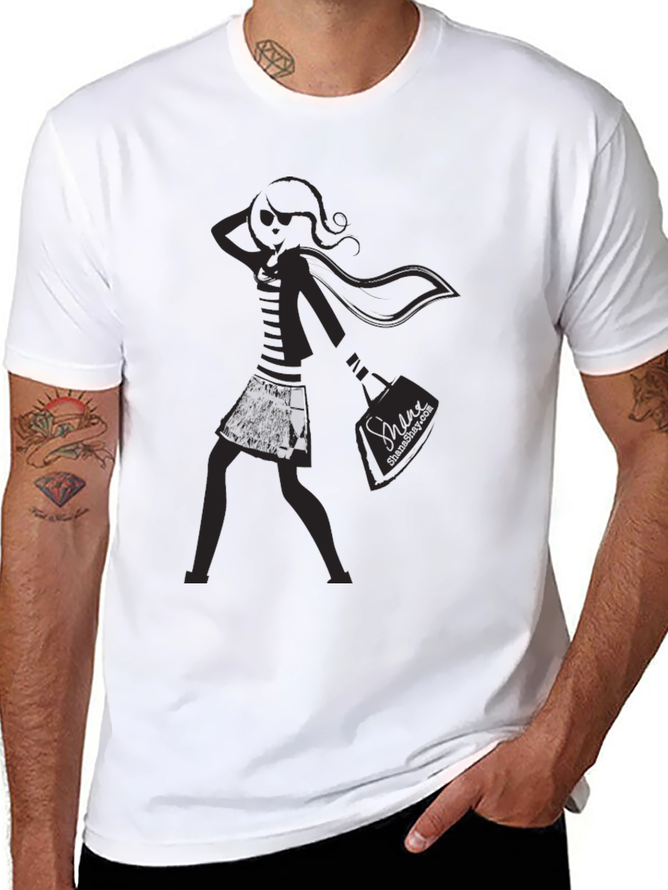 Stylish Black Graphic Tee
