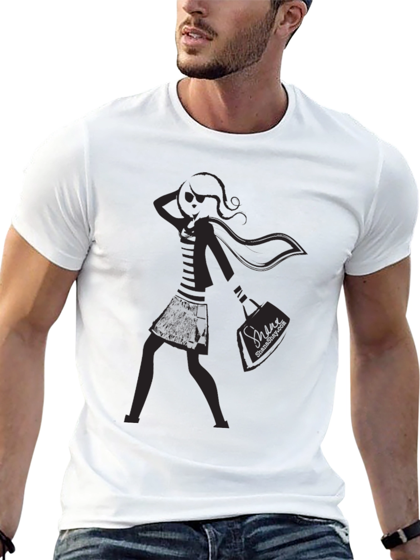 Stylish Black Graphic Tee