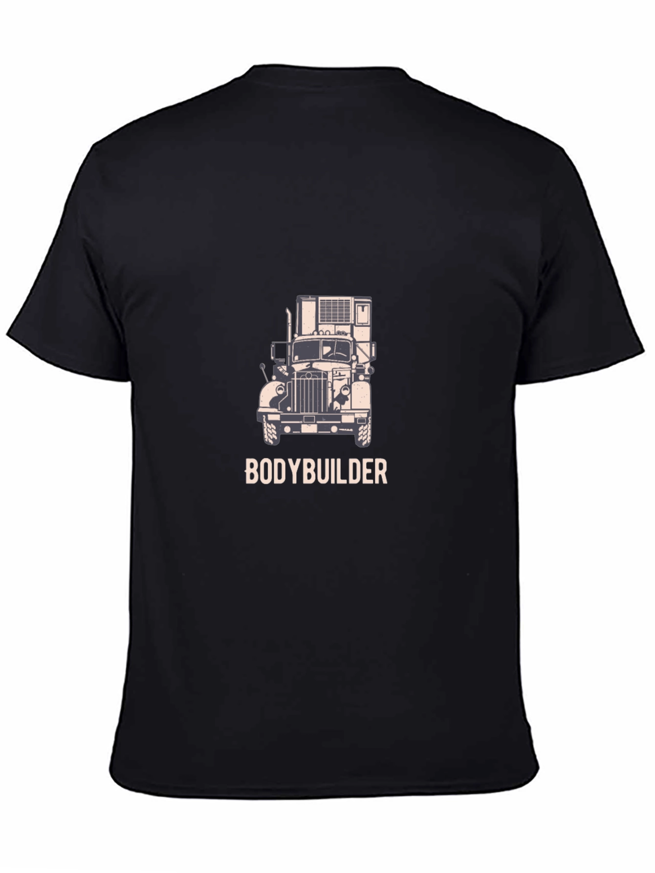 Bodybuilder Truck Graphic Tee - Black