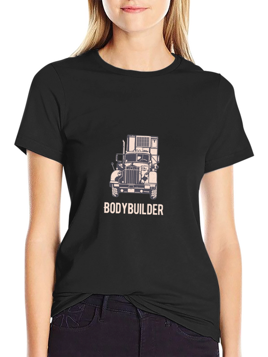 Bodybuilder Truck Graphic Tee - Black