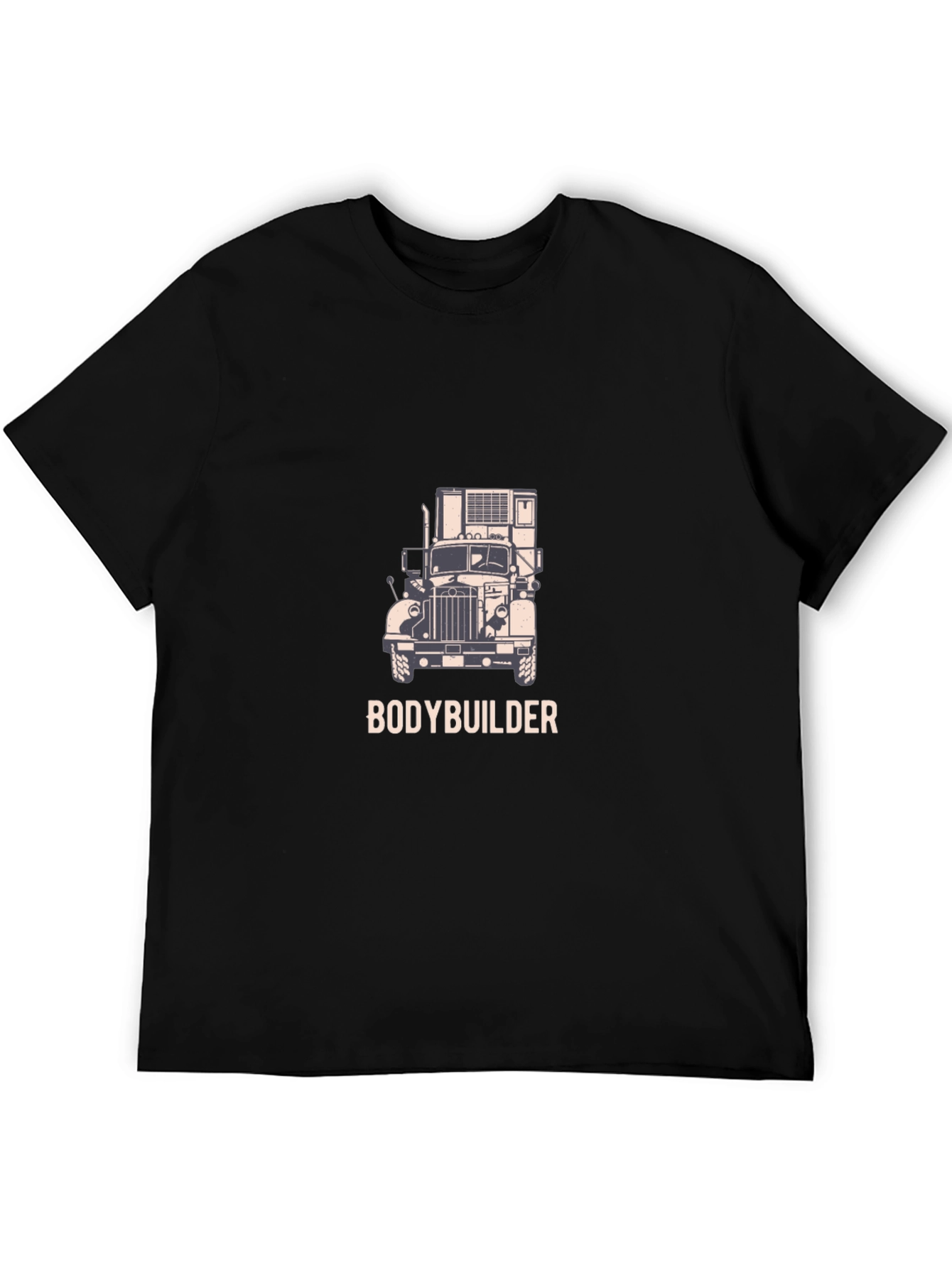 Bodybuilder Truck Graphic Tee - Black
