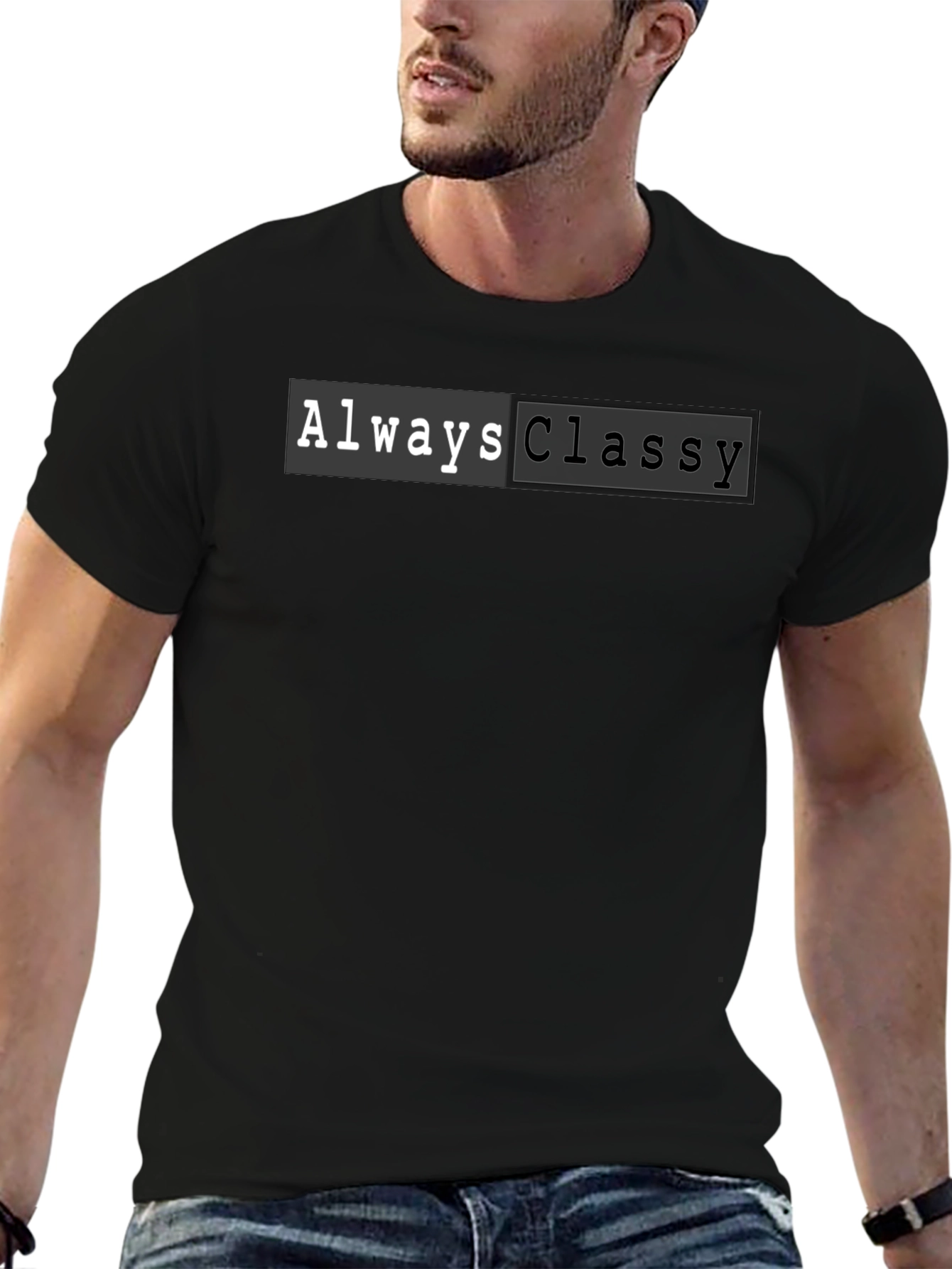 Always Classy Graphic Tee - Mens Black T-Shirt