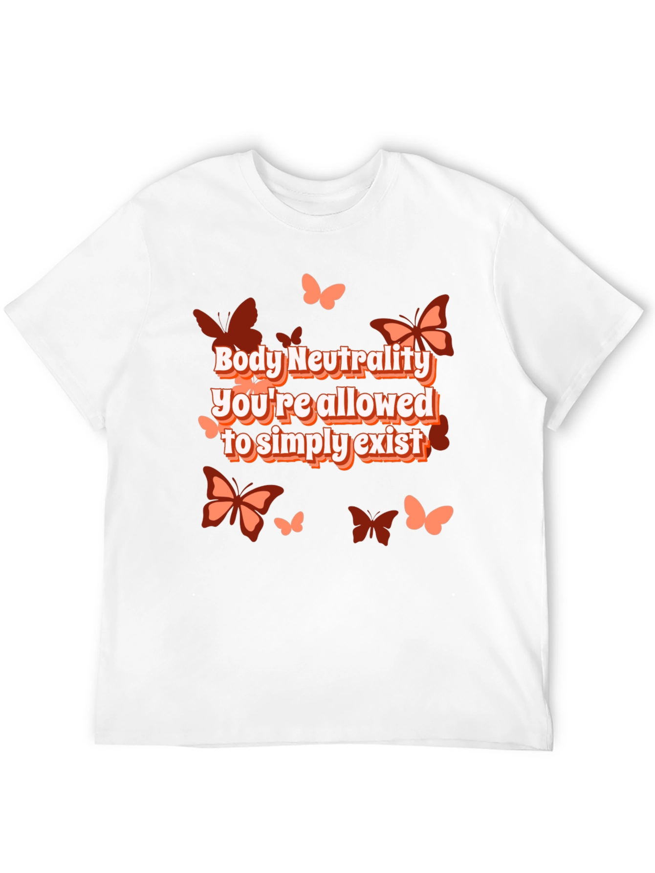 Body Neutrality Butterfly Graphic T-Shirt