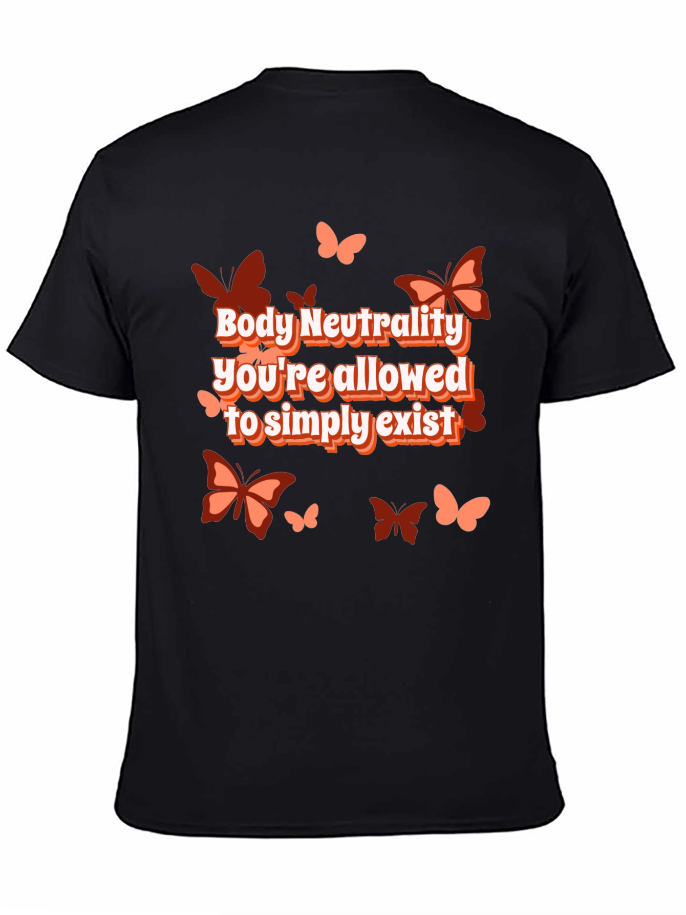 Body Neutrality Butterfly Graphic T-Shirt