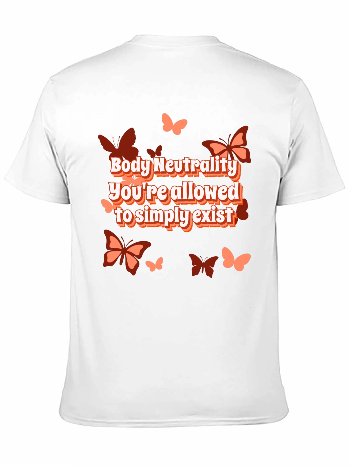 Body Neutrality Butterfly Graphic T-Shirt