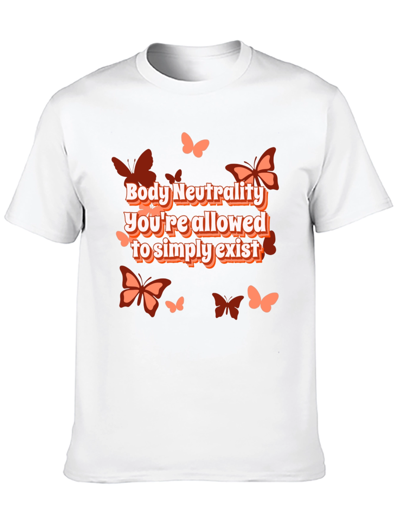 Body Neutrality Butterfly Graphic T-Shirt