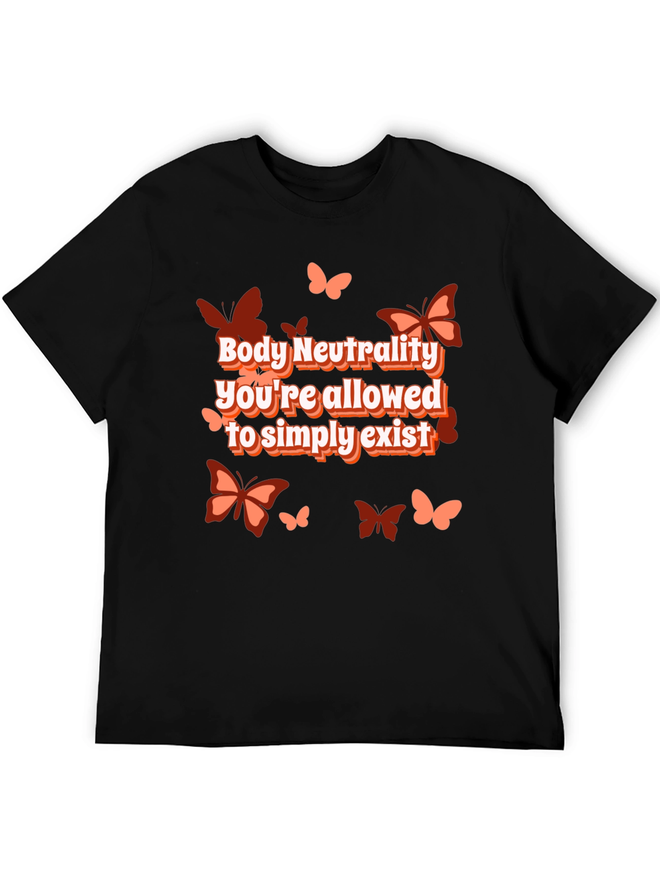 Body Neutrality Butterfly Graphic T-Shirt