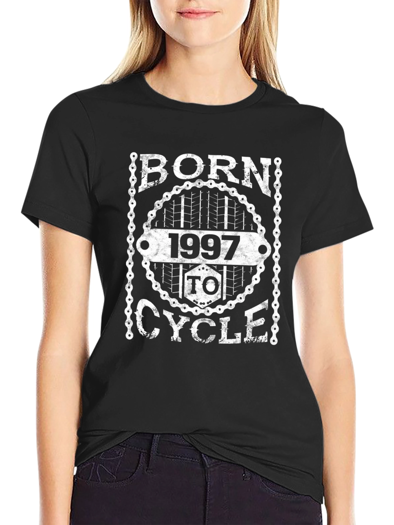 Born 1997 to Cycle T-Shirt - Black