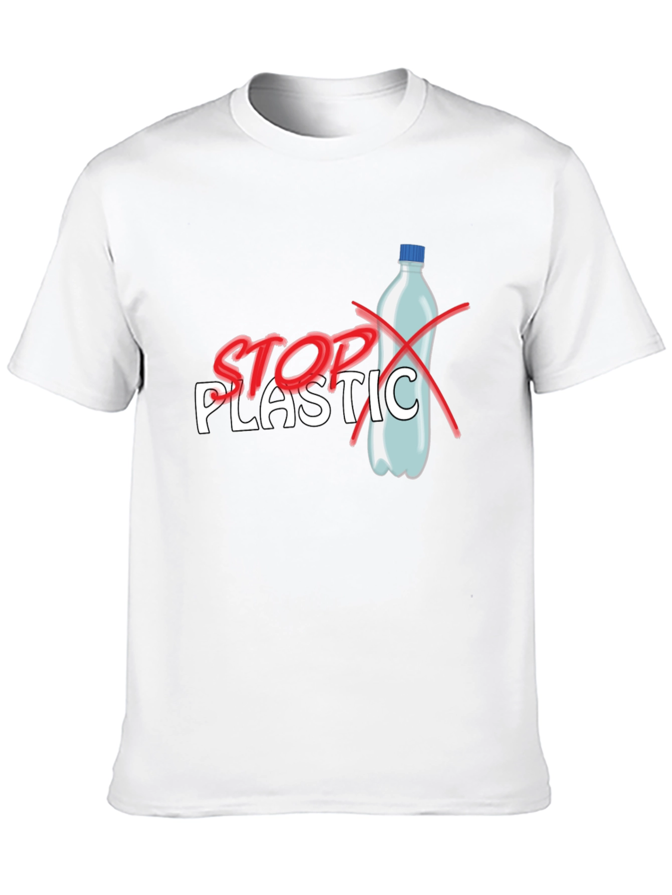 Stop Plastic T-Shirt - Environmental Awareness Tee