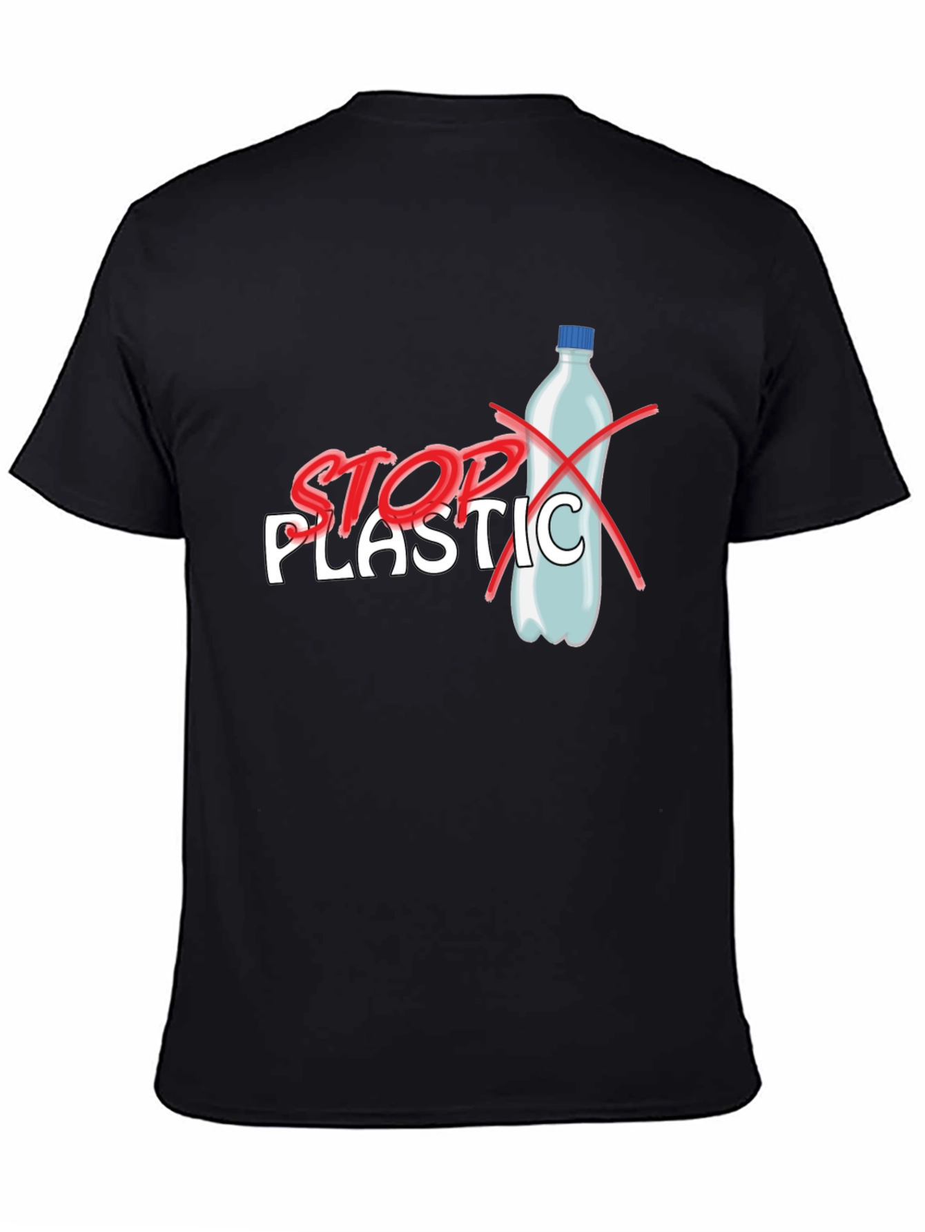 Stop Plastic T-Shirt - Environmental Awareness Tee