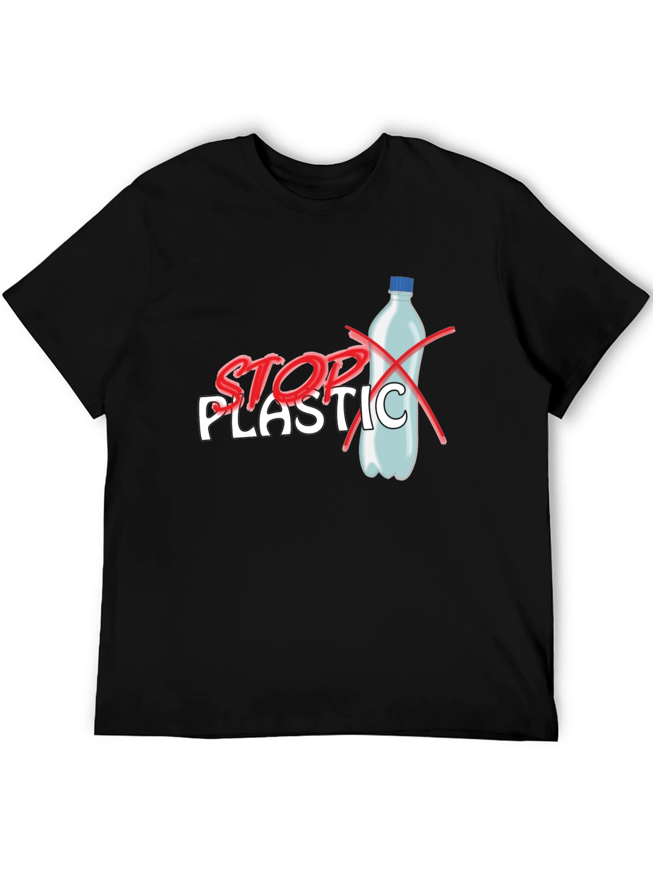 Stop Plastic T-Shirt - Environmental Awareness Tee