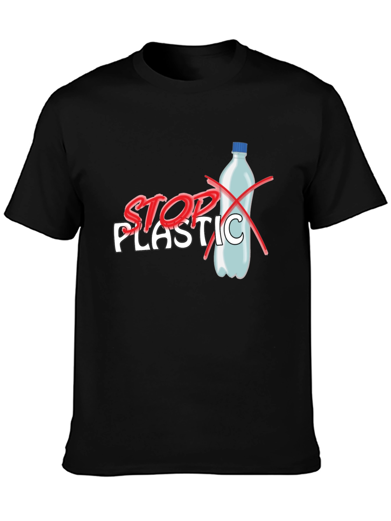 Stop Plastic T-Shirt - Environmental Awareness Tee
