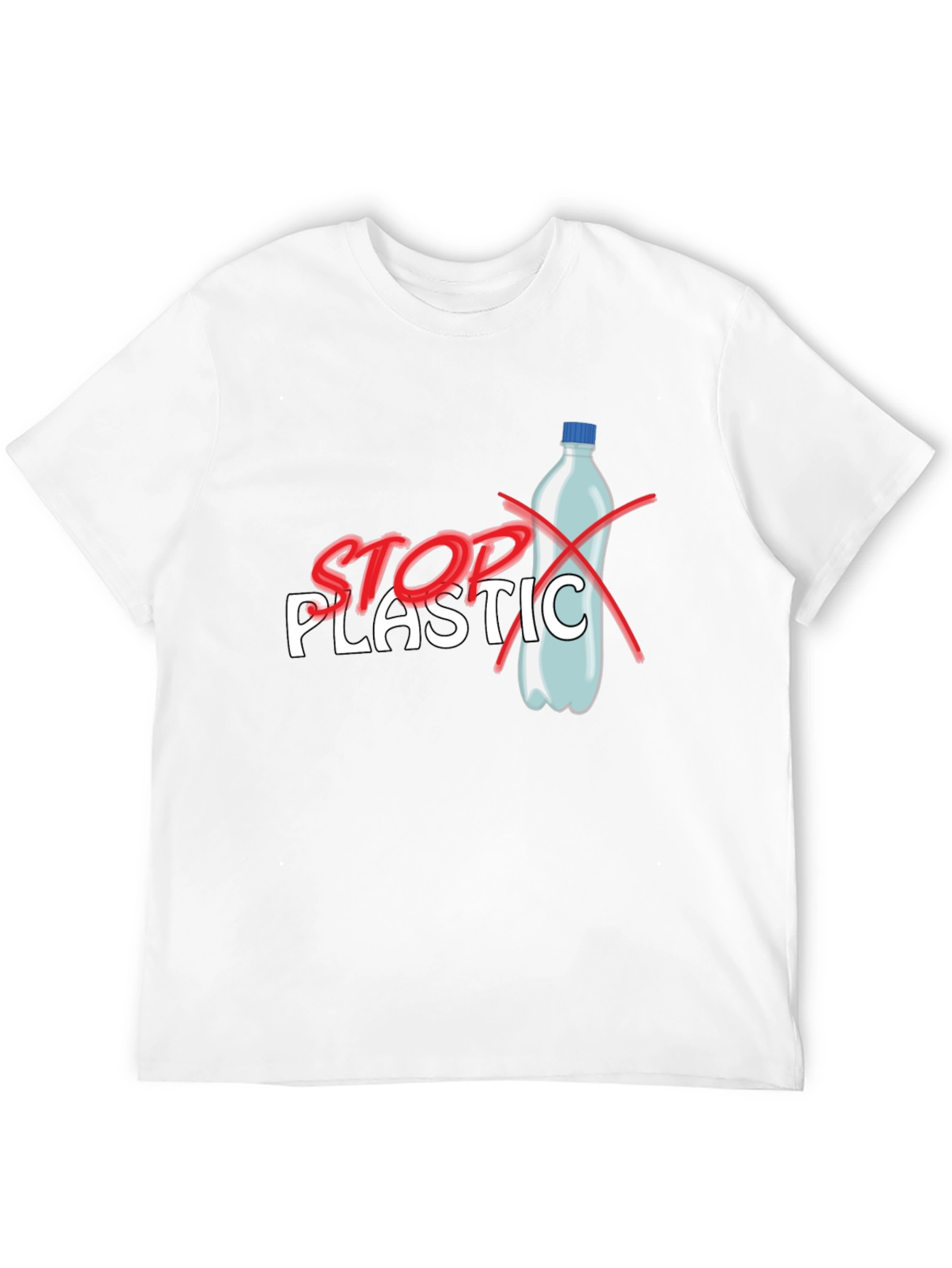 Stop Plastic T-Shirt - Environmental Awareness Tee