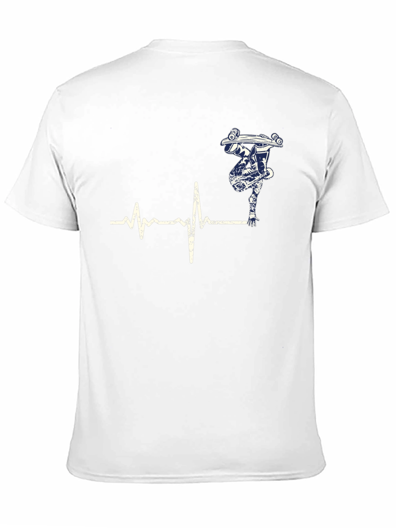 Skater Heartbeat Black T-Shirt