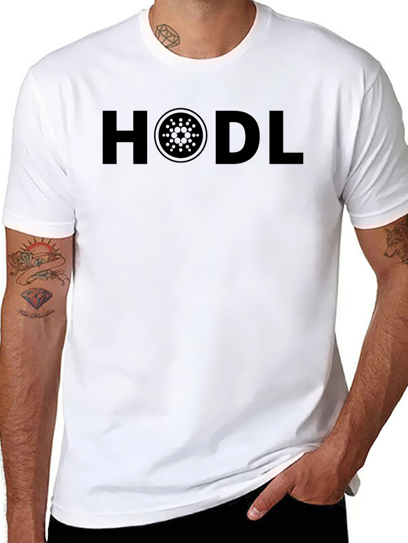 HODL Cardano Crypto T-Shirt - Black