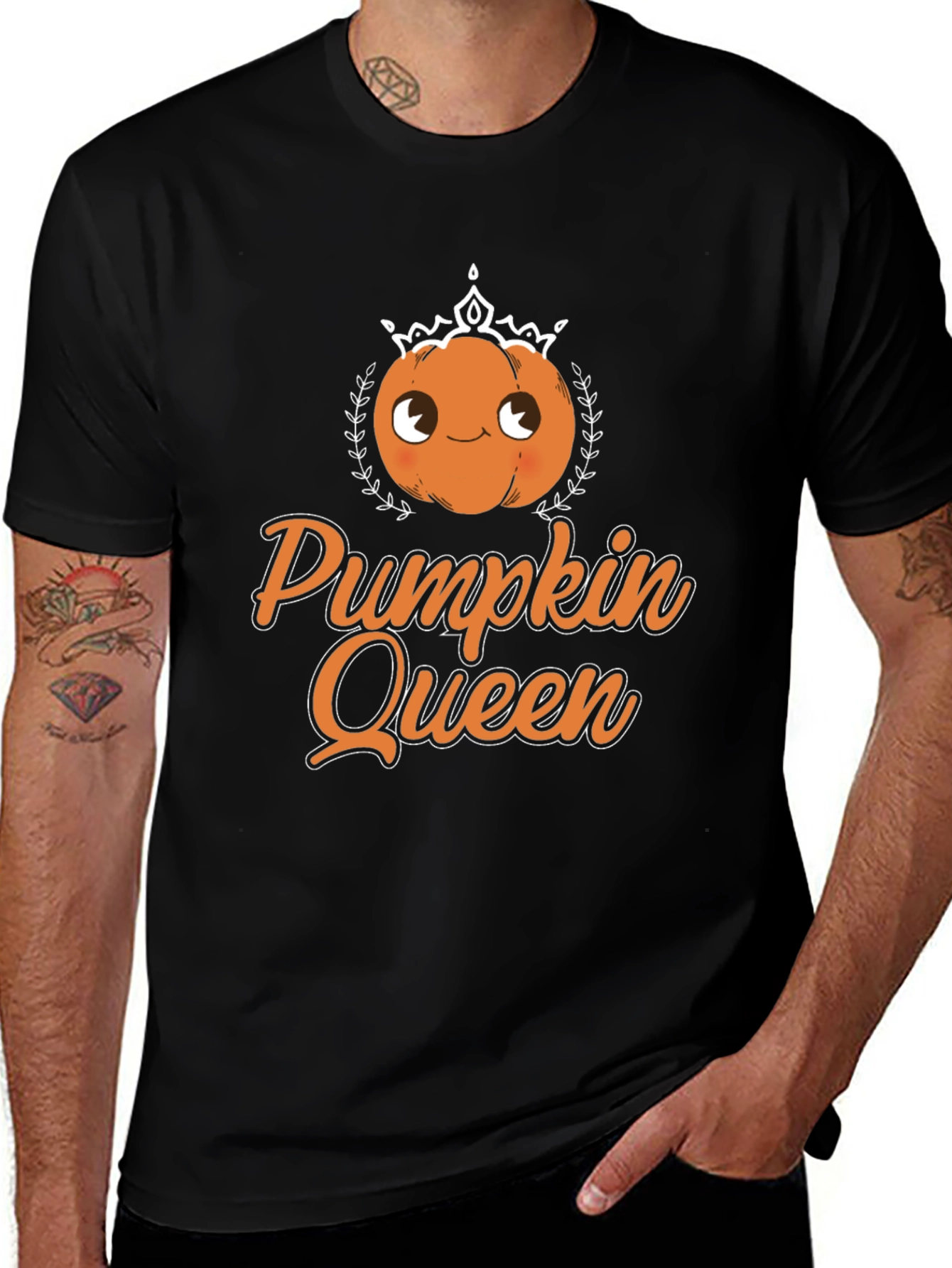 Pumpkin Queen Graphic Tee - Halloween Apparel