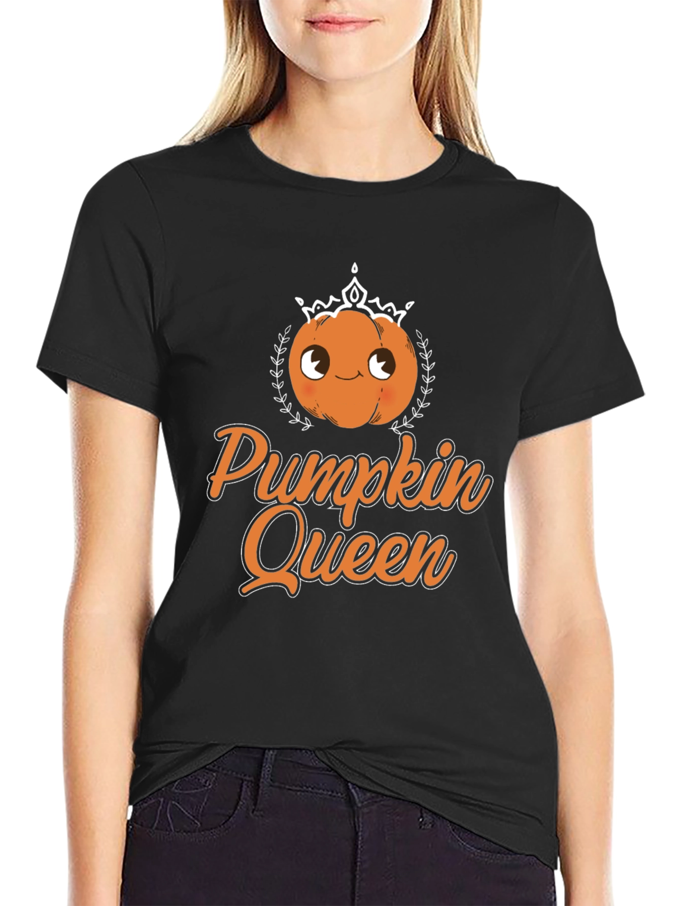 Pumpkin Queen Graphic Tee - Halloween Apparel