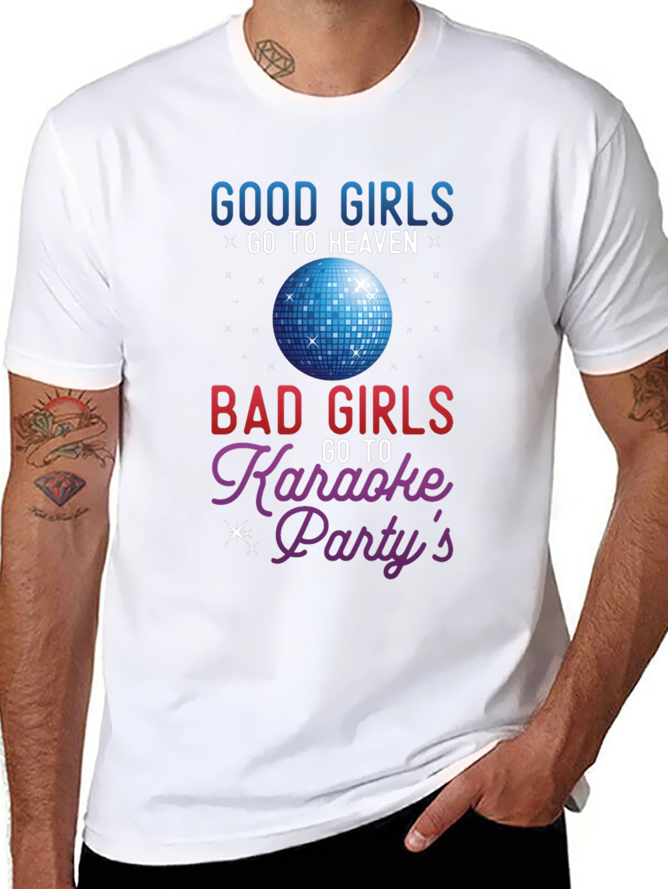 Good Girls Heaven Bad Girls Karaoke T-Shirt