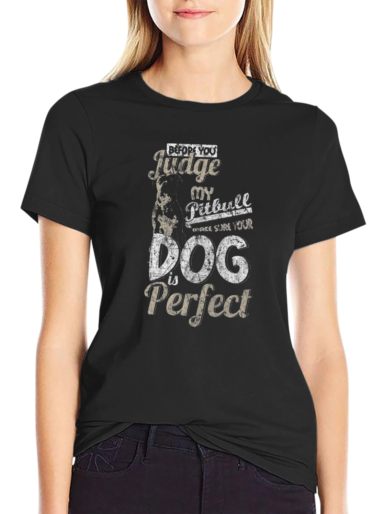Pitbull Dog T-Shirt - Before You Judge