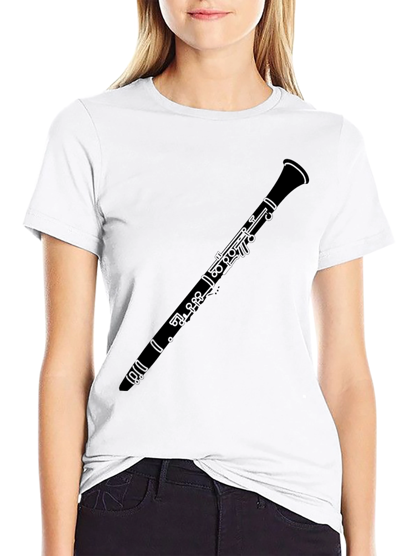 Clarinet Graphic Tee - Music Lover Shirt