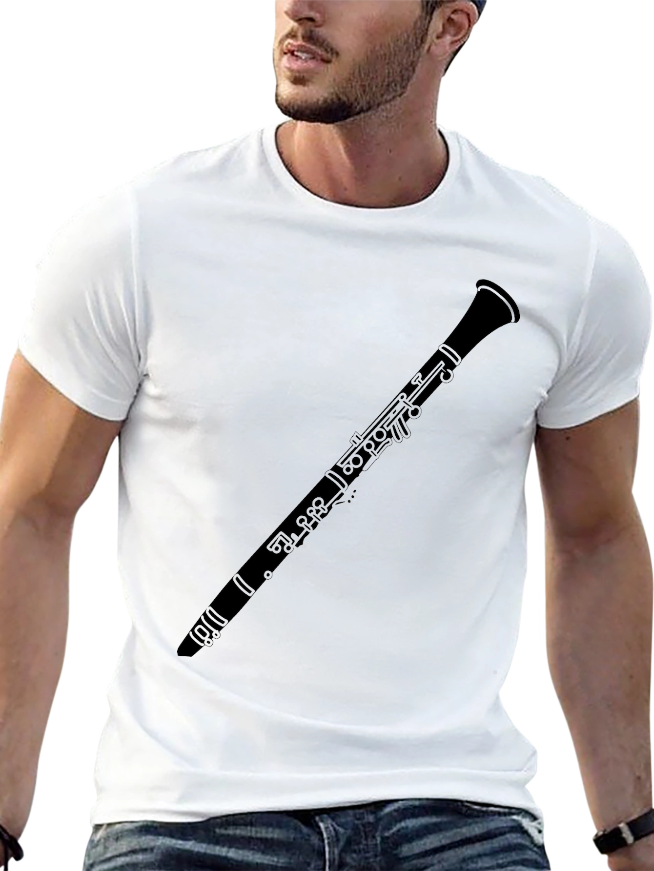 Clarinet Graphic Tee - Music Lover Shirt