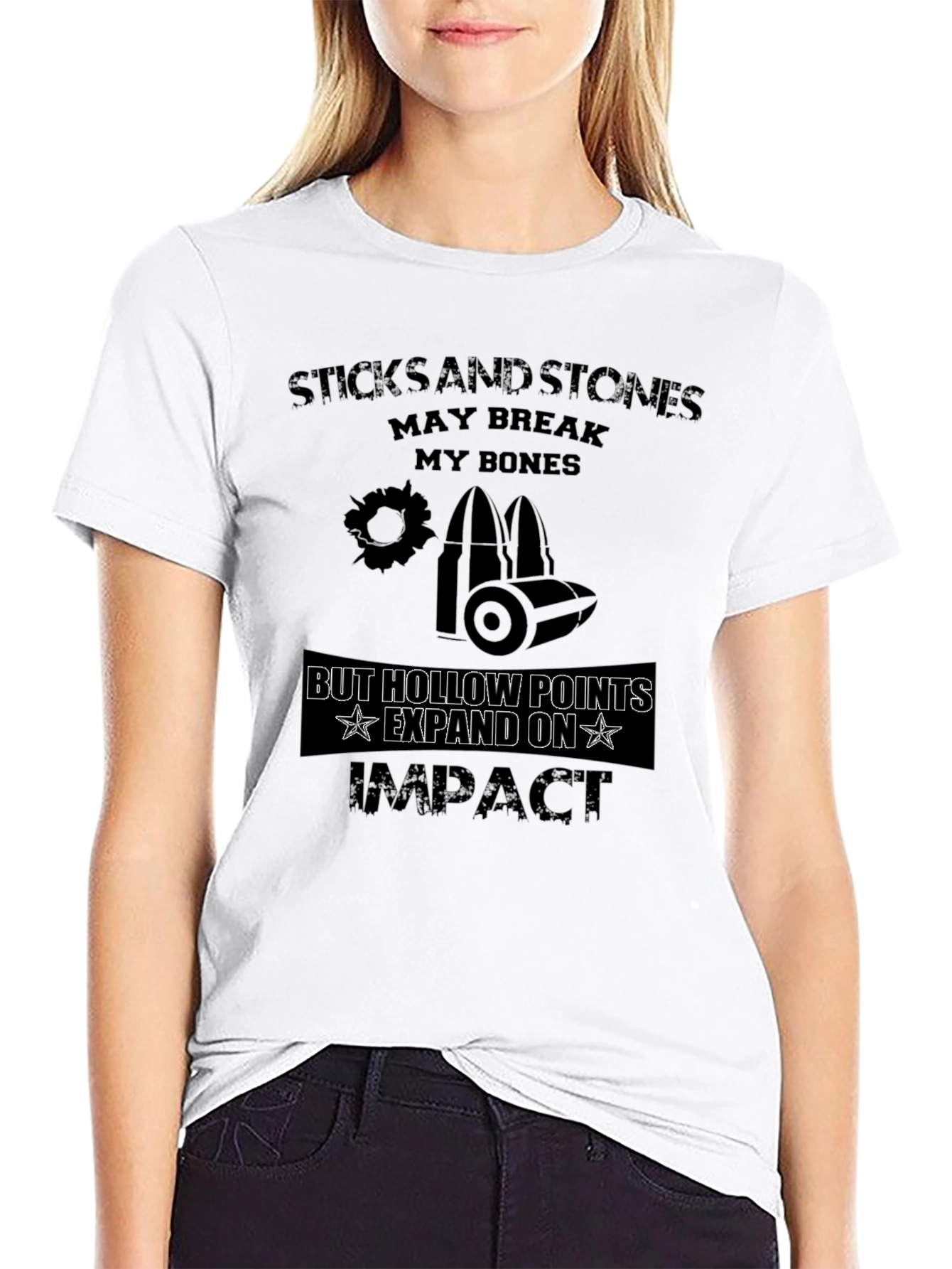 Sticks and Stones Graphic T-Shirt