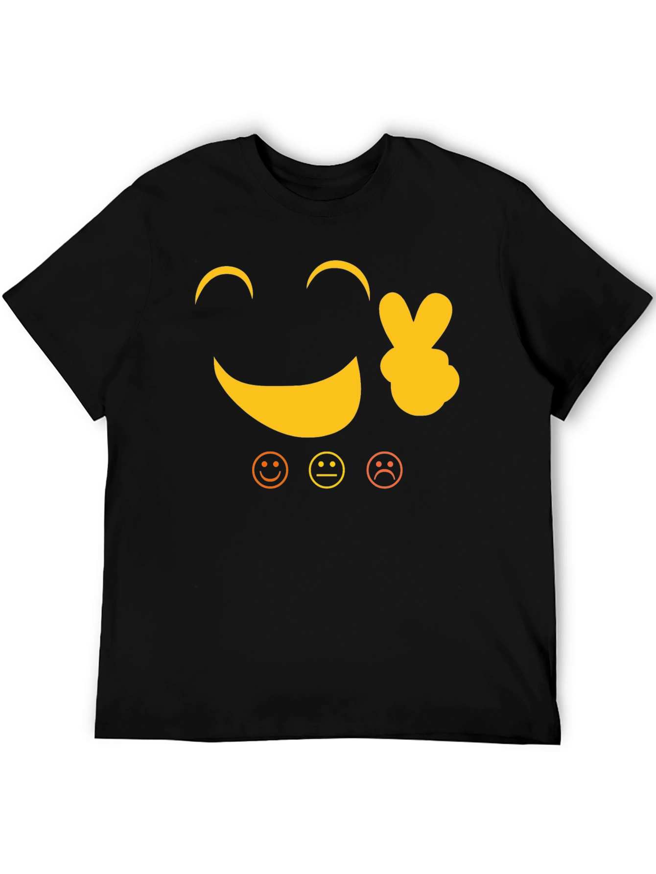 Emoji Graphic Print T-Shirt - Fun and Casual